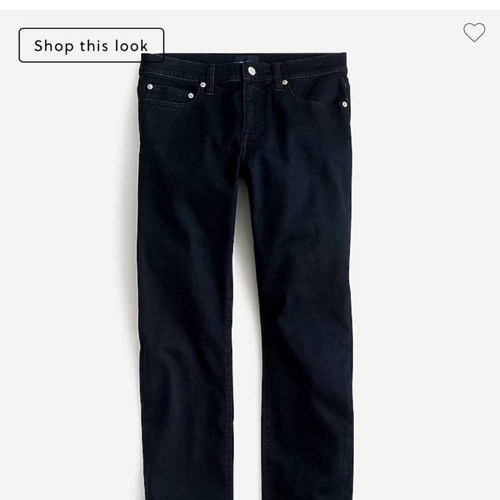J Crew men’s 484 slim denim jean in dark wash